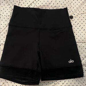 Alo black biker shorts